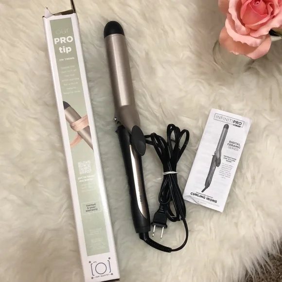 CONAIR • InfinitiPro Be the Pro Tourmaline Ceramic Curling Iron Gold & Black - Picture 8 of 16